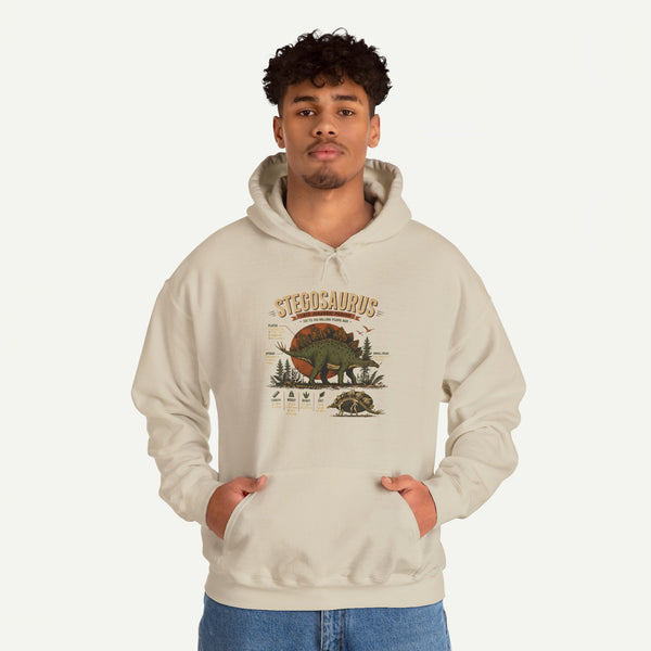 Stegosaurus Vintage Anatomy Hoodie – Retro Dino Nature Sweatshirt