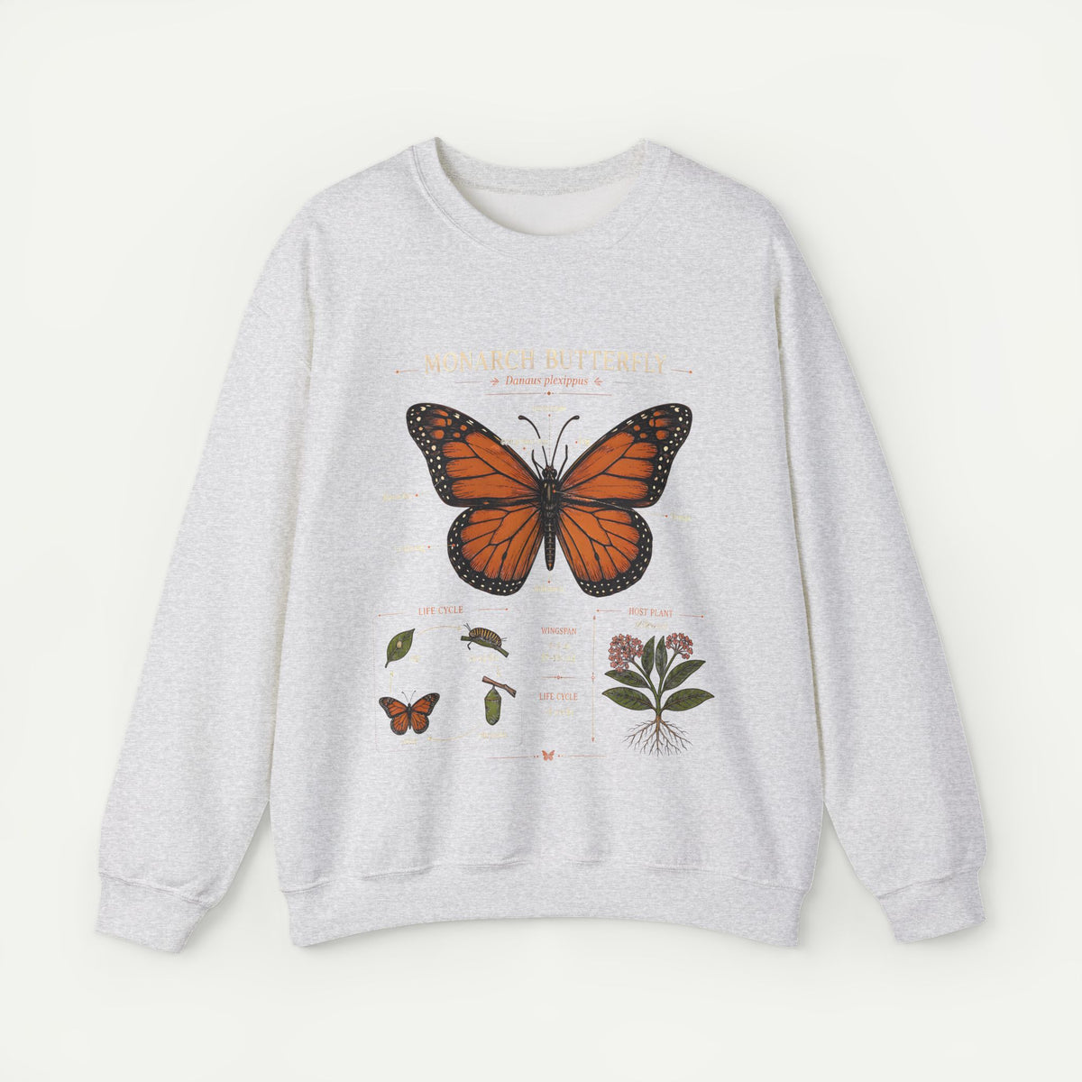 Monarch Butterfly Anatomy Sweatshirt