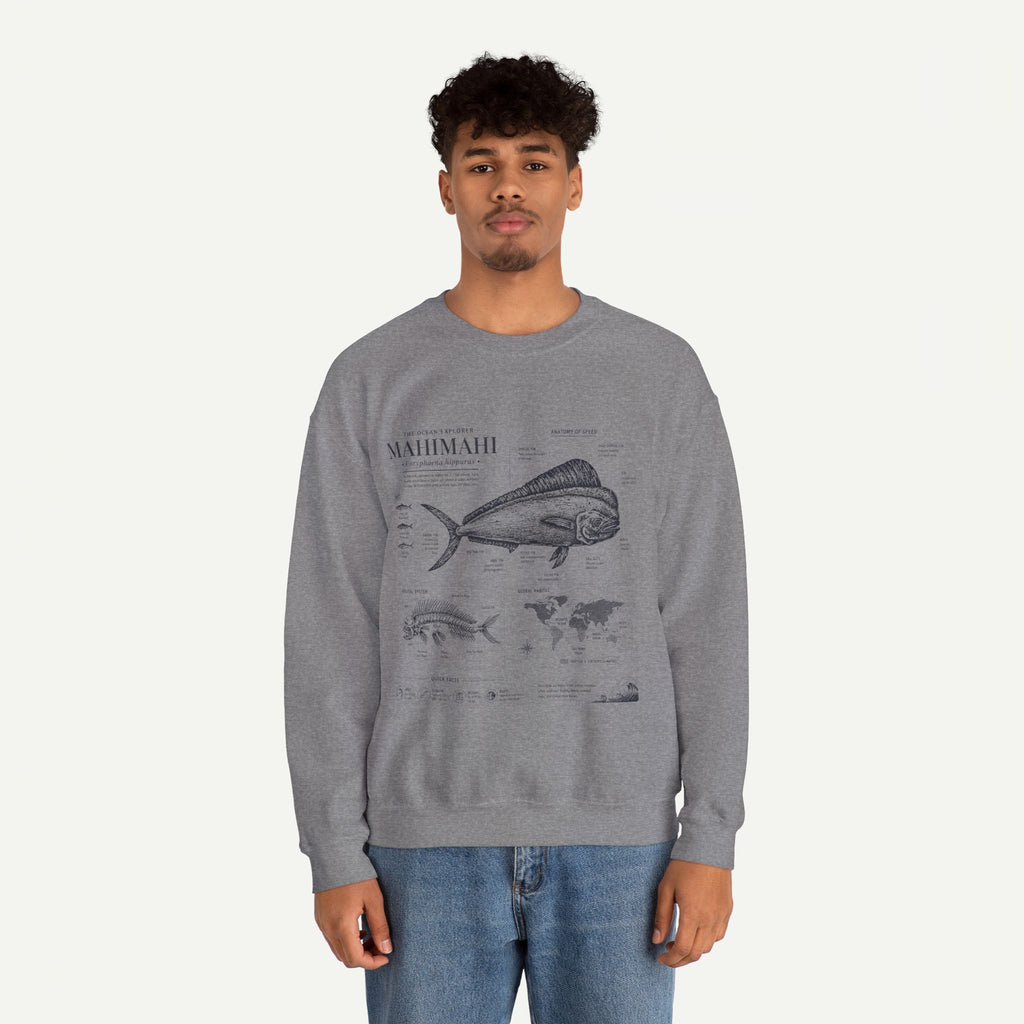 Mahi Mahi Fish Anatomy Sweatshirt
