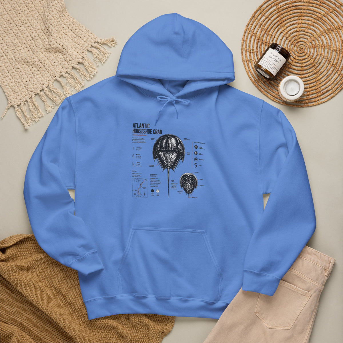 Horseshoe Crab Anatomy Hoodies