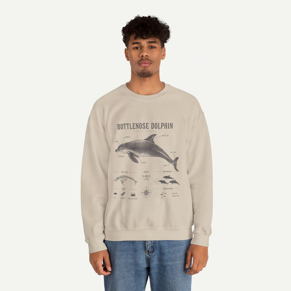 Bottlenose Dolphin Sweatshirt – Marine Life Educational Graphic