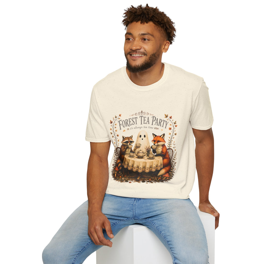 Forest Tea Party T-Shirt — Cute Woodland Animals Tea Time Graphic Tee