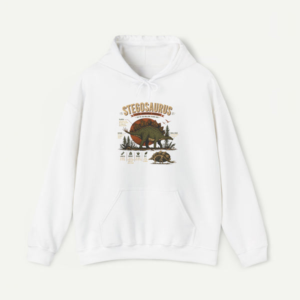 Stegosaurus Vintage Anatomy Hoodie – Retro Dino Nature Sweatshirt