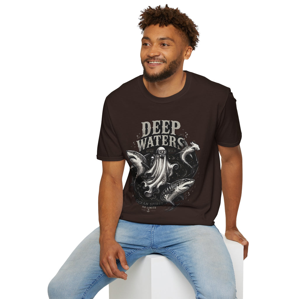 Deep Waters Graphic T-Shirt — ‘Deep Waters’ Ocean Monster Tee