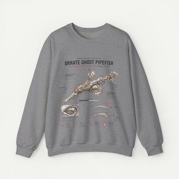 Ornate Ghost Pipefish Anatomy Sweatshirt
