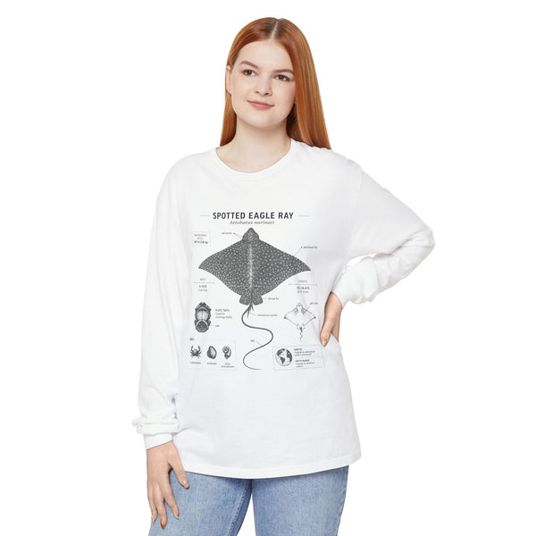 Spotted Eagle Ray Anatomy Long Sleeve Tee