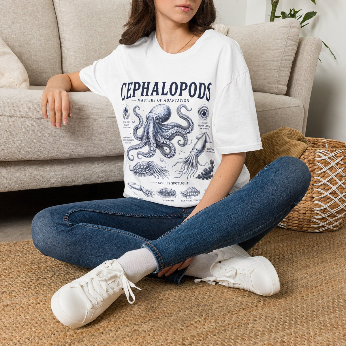 Cephalopods T-Shirt — Masters of Adaptation Vintage Octopus Graphic Tee
