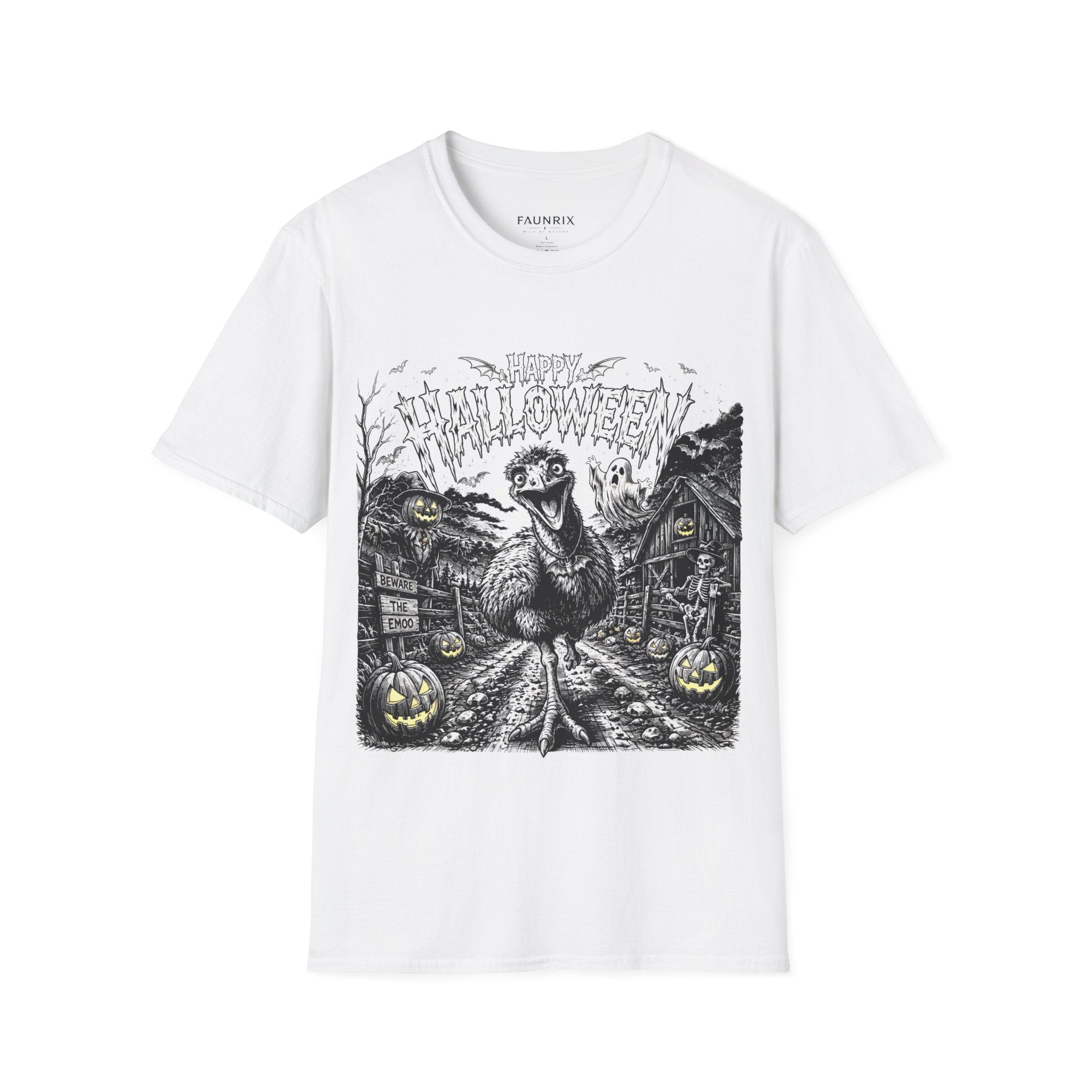 Halloween Vintage Goose T-Shirt — Happy Halloween Retro Horror Graphic Secondary image