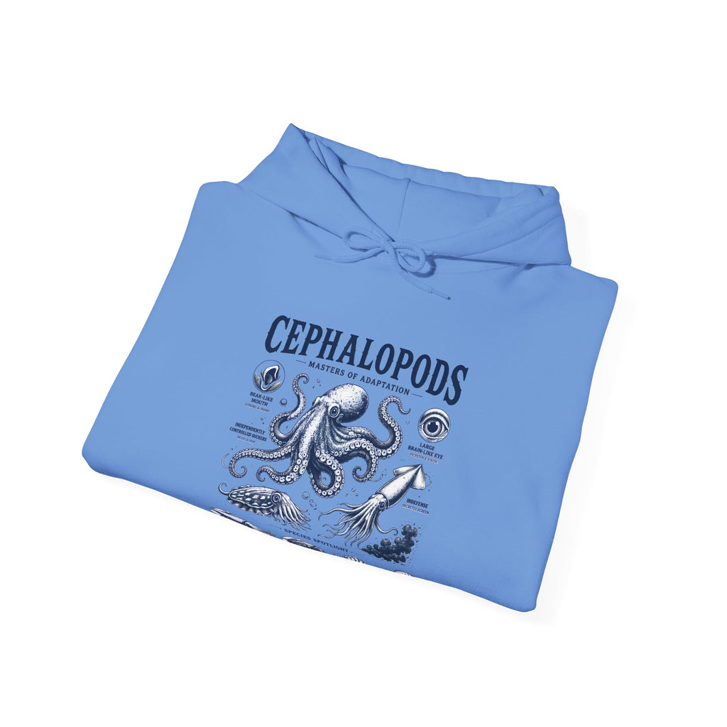 Cephalopods Hoodie — Vintage Marine Octopus Illustration Sweatshirt