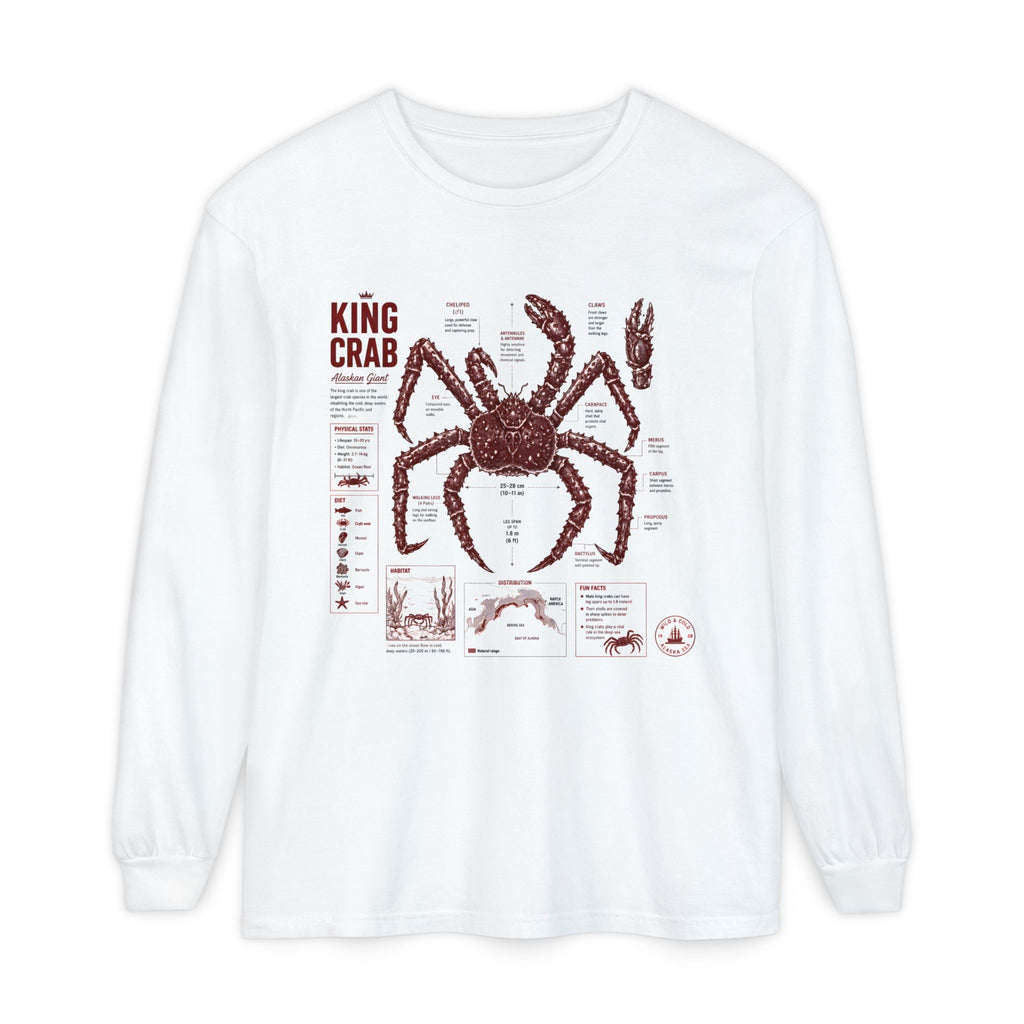 King Crab Anatomy Long Sleeve T-Shirt