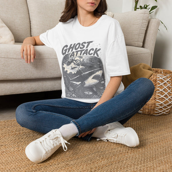 Ghost Attack T-Shirt — Vintage Horror Graphic Tee