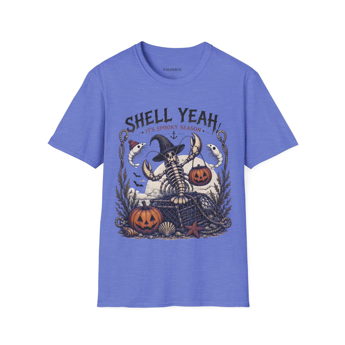 Shell Yeah! It's Spooky Season Tee — Halloween Crab Witch Graphic T-Shirt