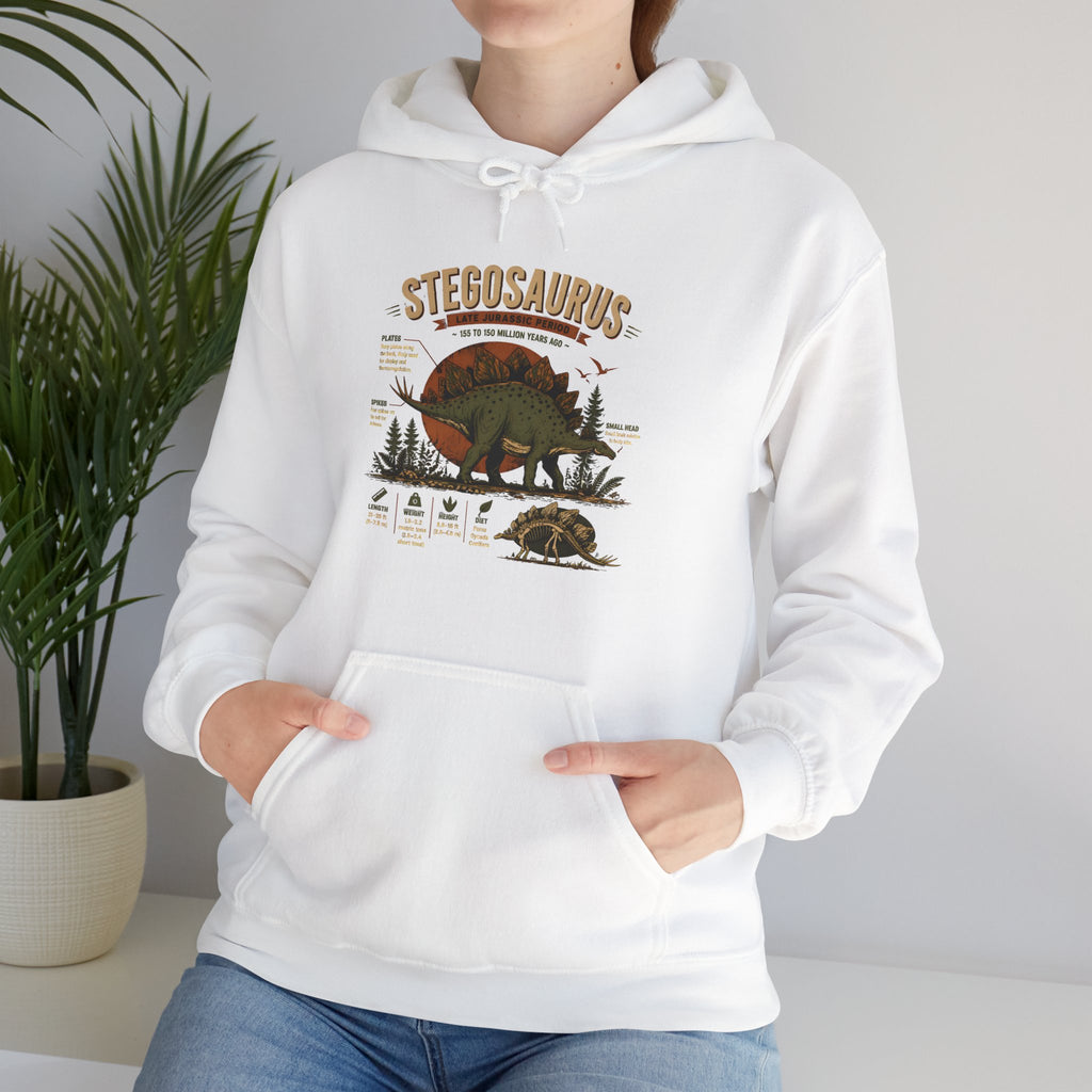 Stegosaurus Vintage Anatomy Hoodie – Retro Dino Nature Sweatshirt