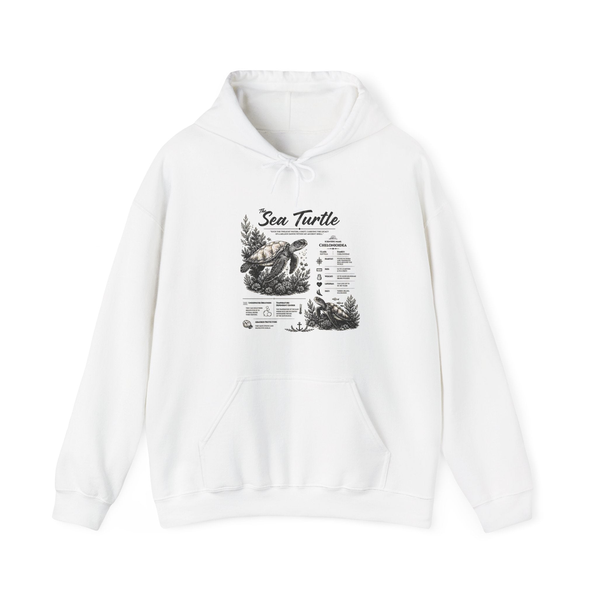 Sea Turtle Hoodie – Vintage Ocean Conservation Graphic Sweatshirt Secondary image