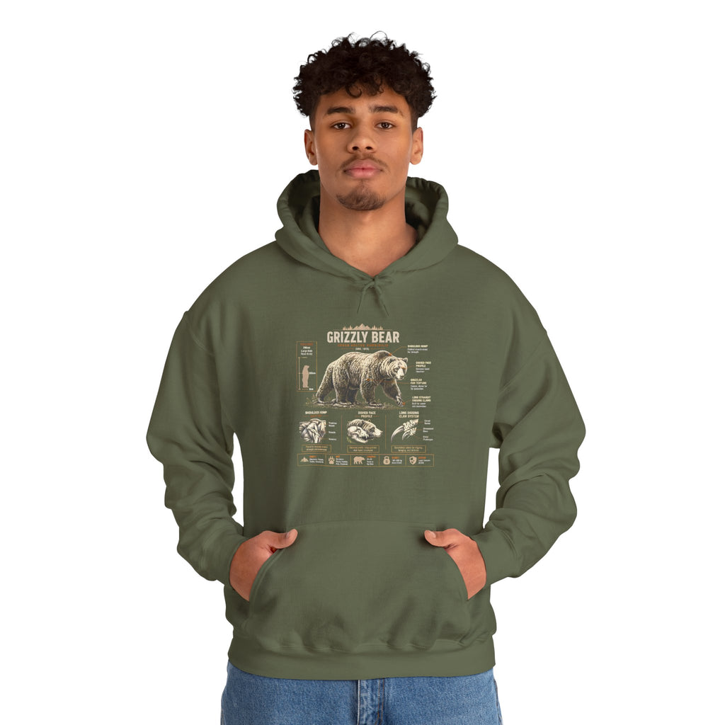Hoodie — Vintage Bear Anatomy Graphic Hoodie