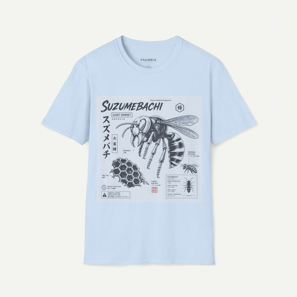 Suzumebachi Giant Hornet Anatomy T-Shirt — Japanese Illustration Graphic Tee