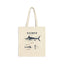 Blue Marlin Anatomy Canvas Tote Bag — Nautical Fish Anatomy Beach Tote