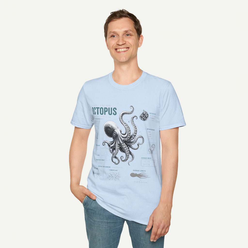 Octopus Anatomy Tee — Vintage Marine Illustration T-Shirt