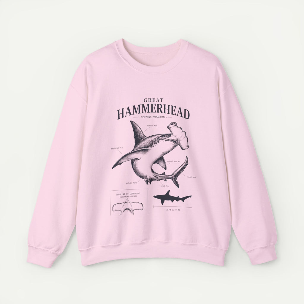 Hammerhead Shark Sweatshirt – Great Hammerhead Illustration