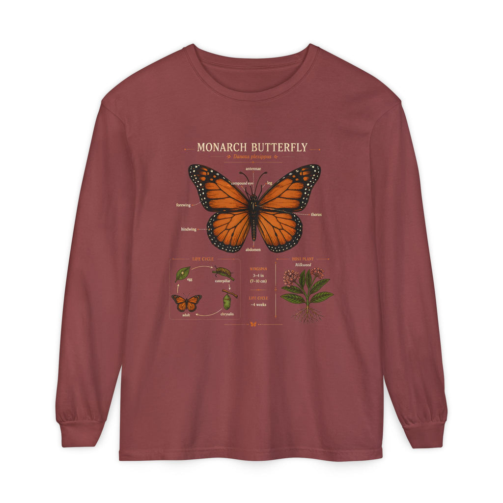 Monarch Butterfly Anatomy Long Sleeve Tee