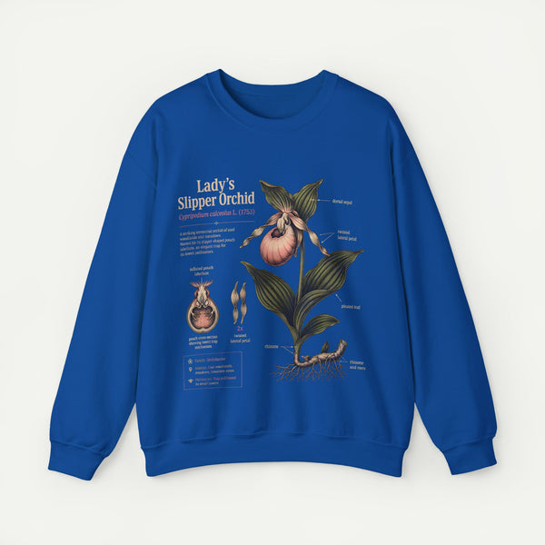 Lady's Slipper Orchid Botanical Sweatshirt