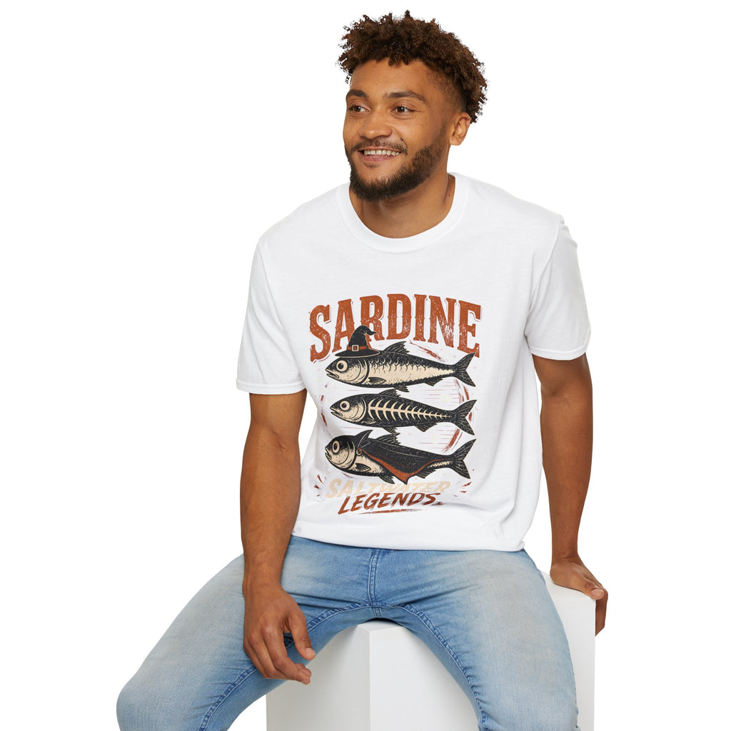 Sardine Vintage Fish T-Shirt — Retro Seafood Graphic Tee