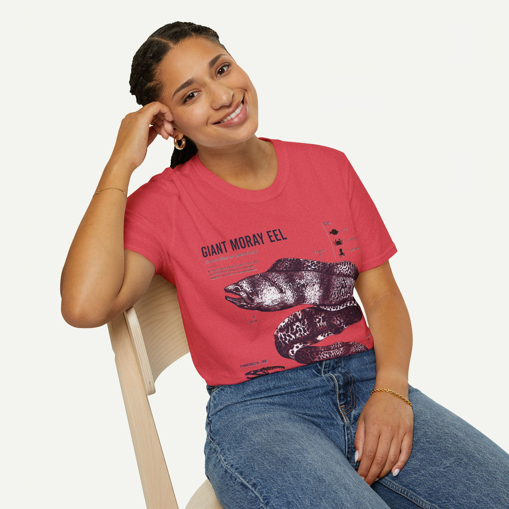 Moray Eel Anatomy Graphic T-Shirt — Vintage Scientific Illustration Tee