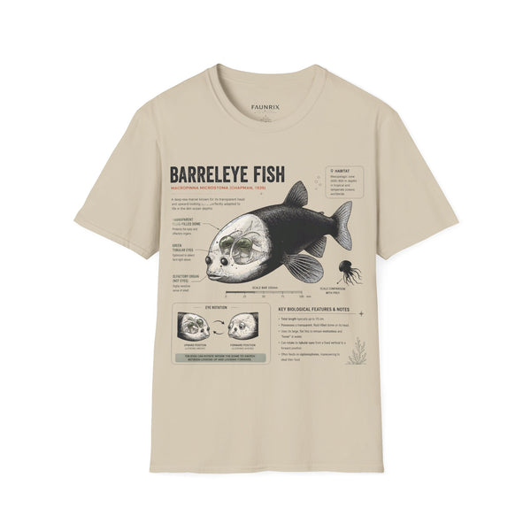 Barreleye Fish Anatomy T-Shirt — Deep Sea Biology Graphic Tee