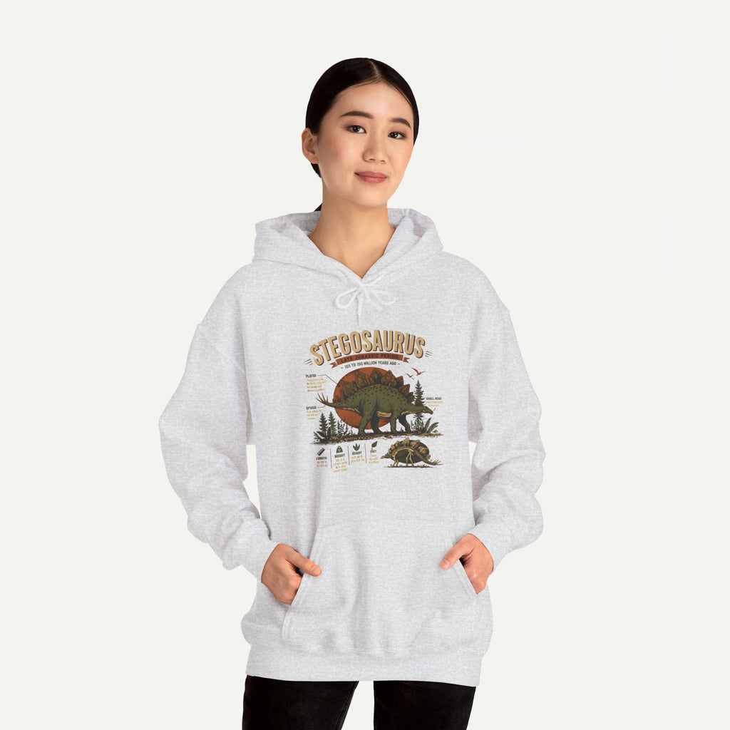 Stegosaurus Vintage Anatomy Hoodie – Retro Dino Nature Sweatshirt