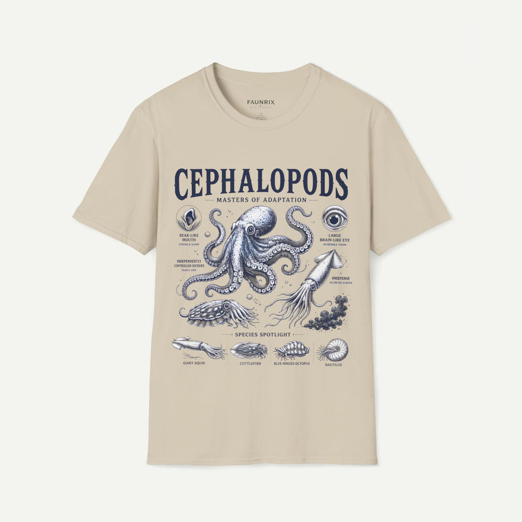 Cephalopods T-Shirt — Masters of Adaptation Vintage Octopus Graphic Tee
