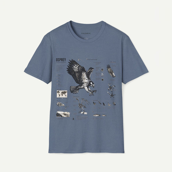 Osprey Anatomy T-Shirt — Vintage Bird Illustration Tee