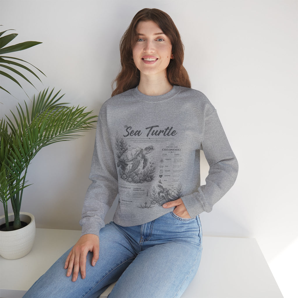 Sea Turtle Anatomy Crewneck Sweatshirt