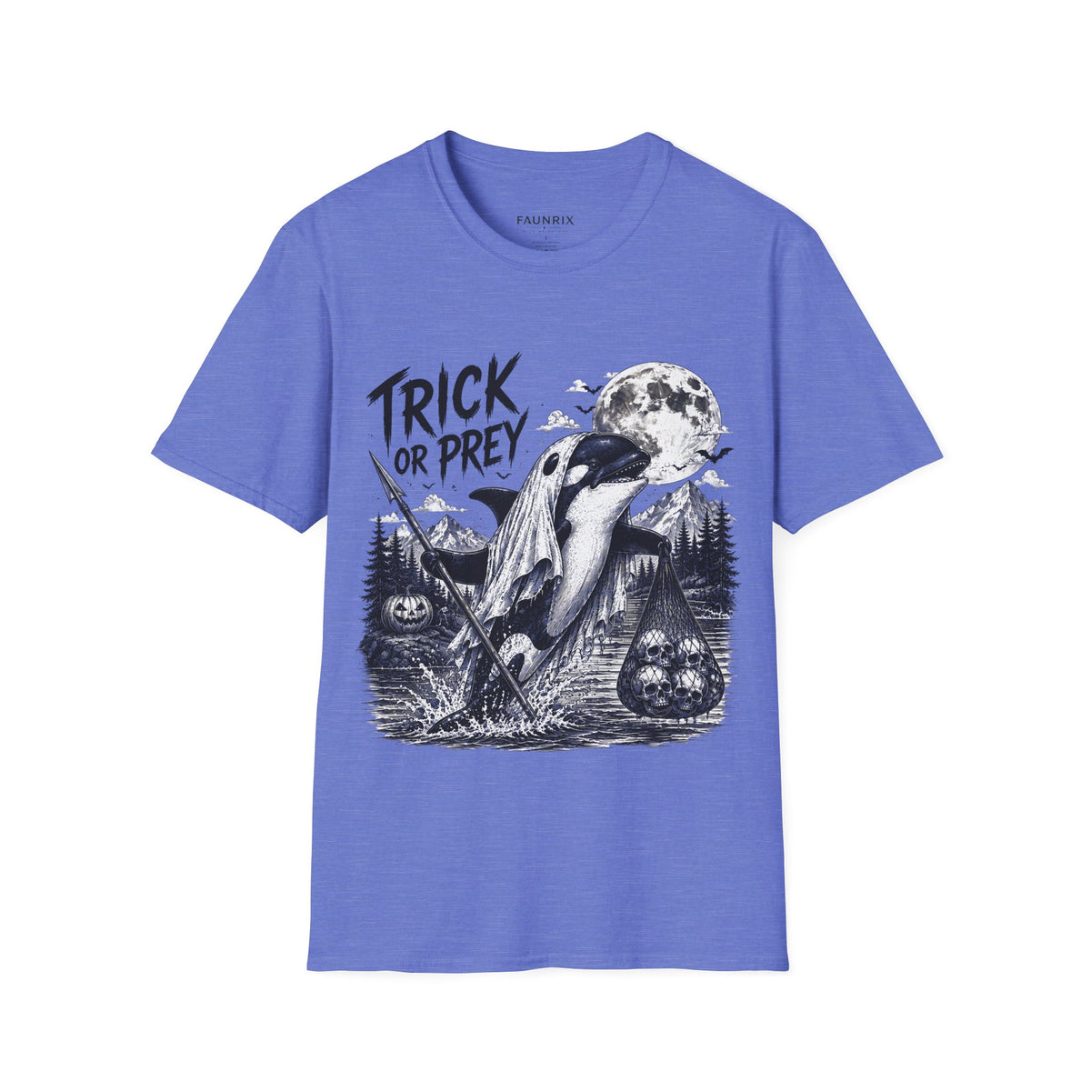 T-Shirt — Trick or Prey Halloween Orca Tee