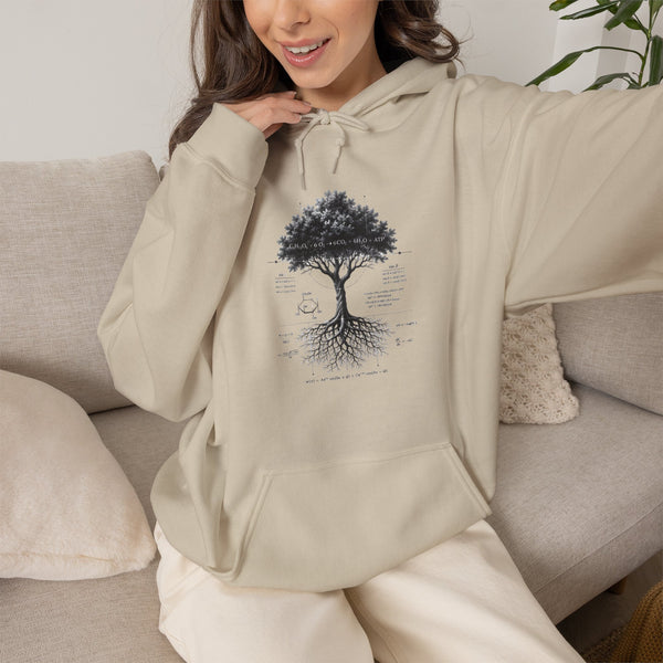 Tree of Life Hoodie — Botanical Diagram Roots & Growth Sweatshirt
