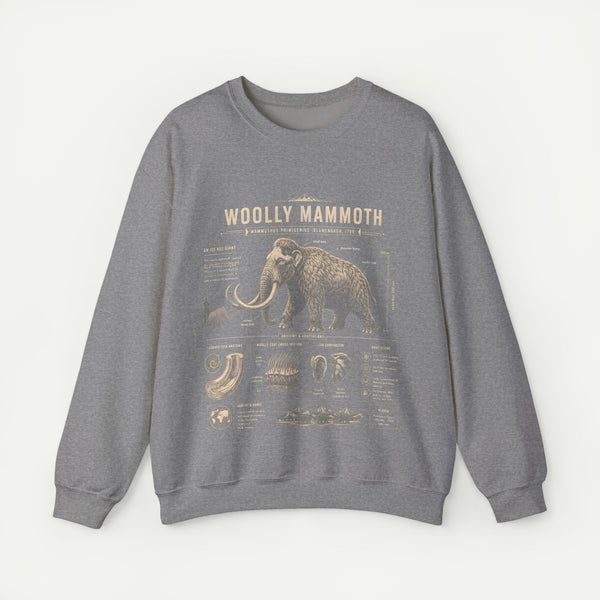 Woolly Mammoth Anatomy Sweatshirt — Vintage Natural History Crewneck