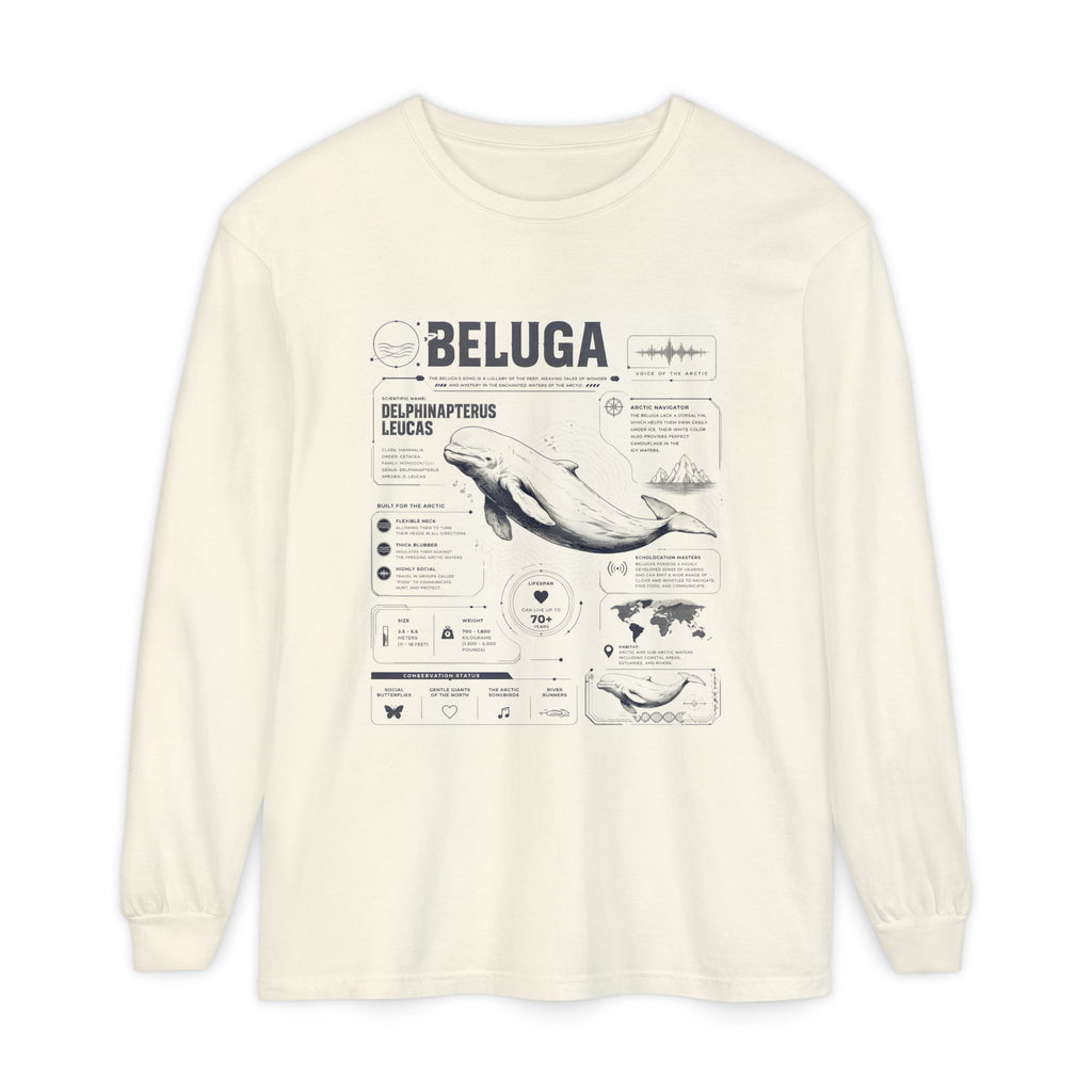 Beluga Whale Anatomy Long Sleeve Tee