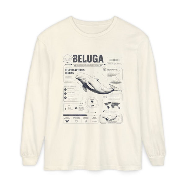 Beluga Whale Anatomy Long Sleeve Tee