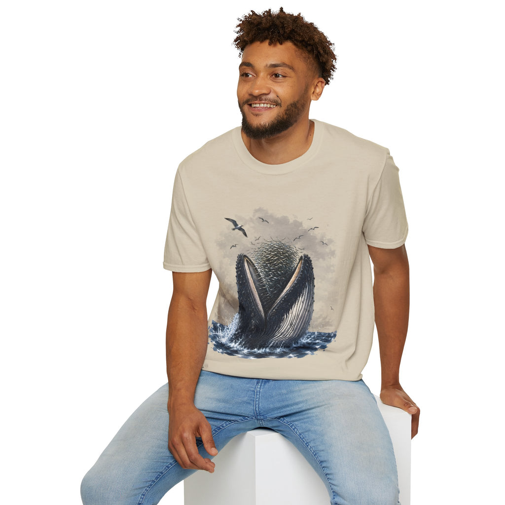 Whale Tail Ocean Scene T-Shirt – Marine Wildlife Tee