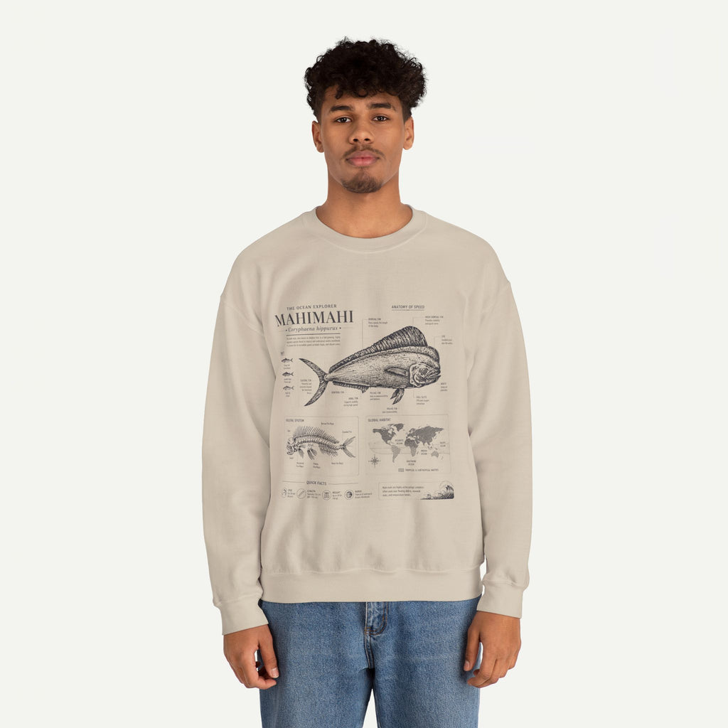 Mahi Mahi Fish Anatomy Sweatshirt