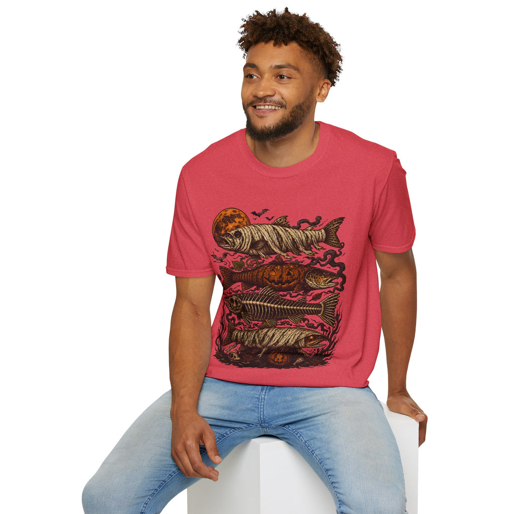 Halloween Pumpkin Fish T-Shirt — Spooky Koi Graphic Tee