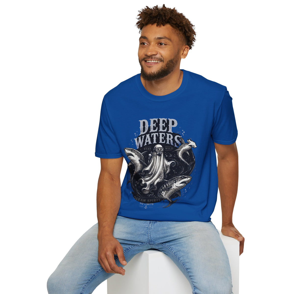 Deep Waters Graphic T-Shirt — ‘Deep Waters’ Ocean Monster Tee