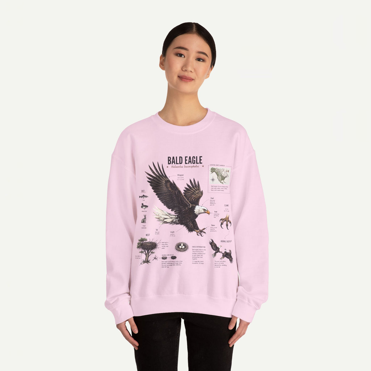 Bald Eagle Anatomy Sweatshirt