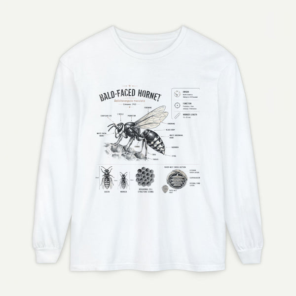 Bald-Faced Hornet Anatomy Long Sleeve Tee