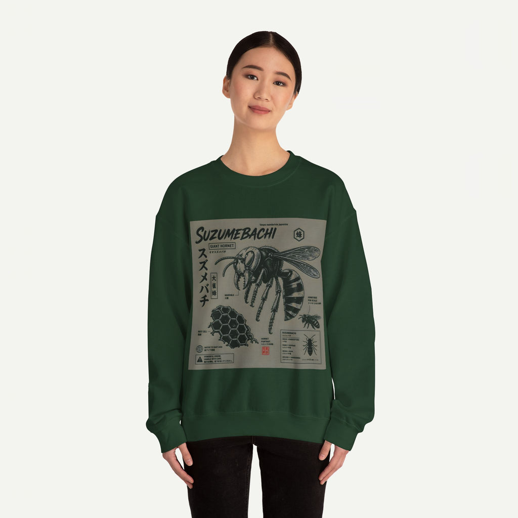 Suzumebachi Hornet Anatomy Crewneck Sweatshirt