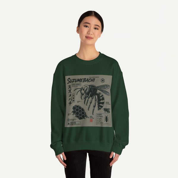 Suzumebachi Hornet Anatomy Crewneck Sweatshirt