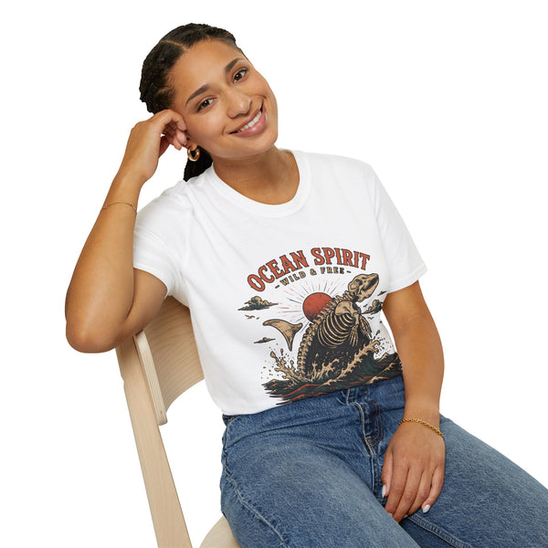 Ocean Spirit T-Shirt — Wild & Free Sea Turtle Graphic Tee