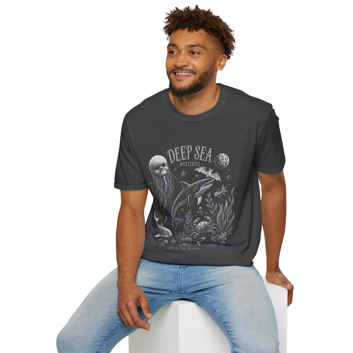 Deep Sea Mysteries T-Shirt — Vintage Ocean Creature Graphic Tee