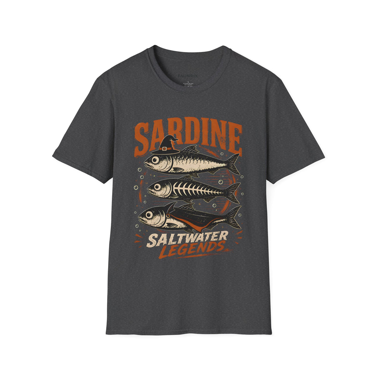 Sardine Vintage Fish T-Shirt — Retro Seafood Graphic Tee