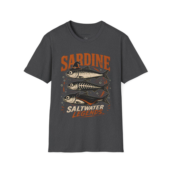 Sardine Vintage Fish T-Shirt — Retro Seafood Graphic Tee