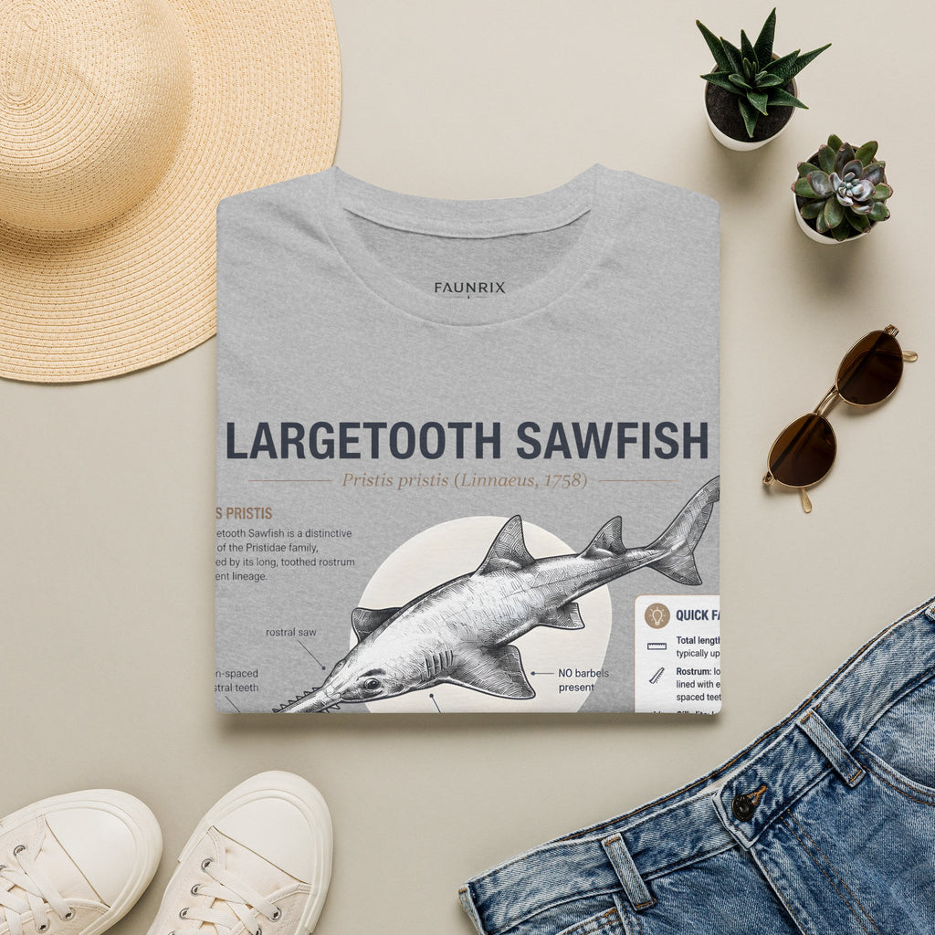 Largetooth Sawfish Anatomy T-Shirt — Marine Biology Graphic Tee